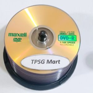 Đĩa DVD MAXELL (1-16X Speed - 4.7GB DATA - 120MIN VIDEO) / Lốc 50 đĩa