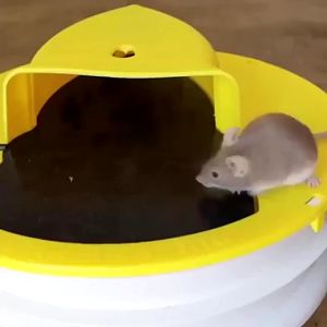 Mouse Trap Rat Catcher Slide Bucket Lid Mouse Rat Trap Reusable Rat Trap Anti-Escape Auto Reset