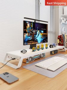 QINQI | Elevating Desk Organizer with USB Charging