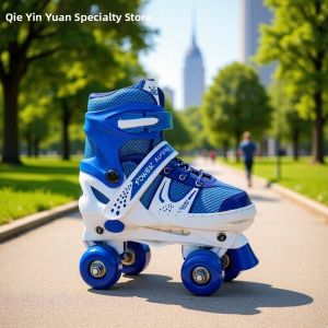 Adjustable Size Double Row Roller Skates