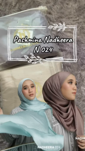 Terbaru Hijab Pashmina Nadheera 024 N 24 bahan silk texture premium Pasmina silk