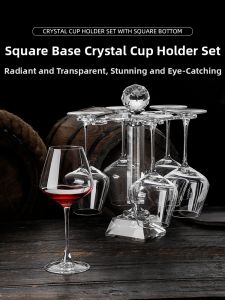 Creative Crystal Glass Hanging Rack Wine Glasses Storage