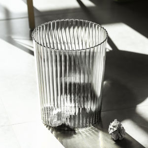Large Size Transparent Trash Can Creative Home Use for Living Room Bedroom Kitchen Bathroom High Aesthetic Value Ins Style