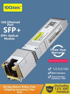 10Gtek | Electrical Optical Multi-mode Single-mode SFP Plus 10 Gigabit Module 30-80m