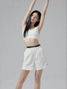 Logo Jacquard Waist Leisure Sport Shorts