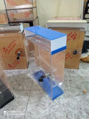 ETALASE AKRILIK LACI BIRU