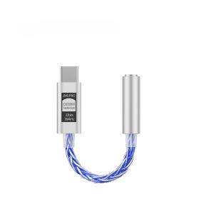 JCALLY JM6 Pro HiFi Audio Amplifier Headphone Adapter HD Microphone Type C to 3.5mm Jack Blue Red Audio Cable For Phone Computer