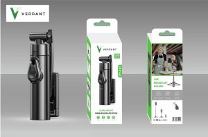 Tongsis Bluetooth Selfie Stick 4 iN 1 360° Rotation Adjustable Tripod Remote LED