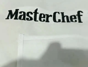 Setelan Celemek Chef Koki Apron Satu Set Topi dan Celemek Free Bordir Nama