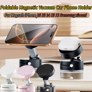 Double-sided Vacuum Magnetic Car Mounted Adsorption Bracket 360° Degree Adjustable Lazy Multifunctional Foldable Phone Holder for Iphone Smartphone