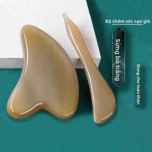 Boar Bristle Beauty Massage Stick Face Lifting Essential Oil Gua Sha Board Natural Wood Craft Personal Care Health Massage Equipment