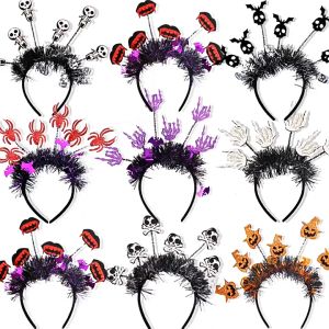 Halloween Headband Cosplay Bando Tanduk Iblis Bando Tanduk Setan Band Witch Spider Halloween Accessories