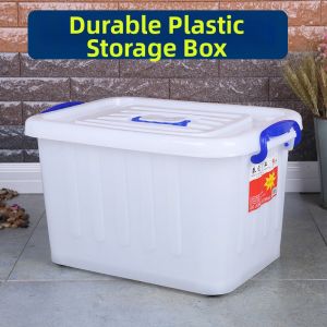 Large Reinforced Storage Box With Wheels