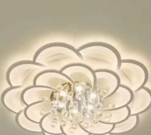 Đèn ốp trần trang trí 3 chế độ sáng  đèn mâm ốp trần trang trí phòng khách  phòng ngủ  phòng bếp kiểu dáng hiện đại - Bảo hành 2 năm