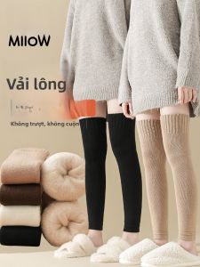 MiiOW | Tất ống dài lót lông cừu dày dặn cho nữ MiiOW Cat Person Quần legging bảo vệ đầu gối giữ ấm mùa thu đông mới 2025
