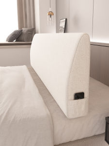 Tatami Backrest Sofa Large Pillow Childrens Bed Headrest Cover Sponge Wall-Mounted Soft Pad Triangle Shape Pure Color Japanese Style