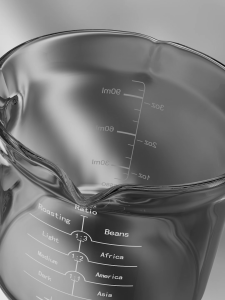 MHW-3BOMBER 120ml Double Spout Espresso Measuring Cup with Handle Shot Glass Coffee Cups