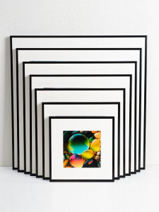 Aluminum Alloy Square Picture Frame Wall Hanging Narrow Edge Framing 20 30 40 50 60 Blank Paper Card Frame Home Decor