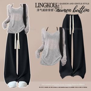 NUMEN BUTTON | Summer Age-Reducing Flattering Casual Three-Piece Set