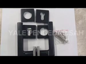 ARMOR DOOR LEVER HANDLE ALH-6102 MATT BLACK STAINLESS STEEL