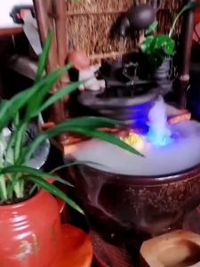Mist Maker Ultrasonic Fogger 24v Atomizer Nebulizer Without Light Colorful Light for Indoor Landscaping Halloween Decoration 1Pc