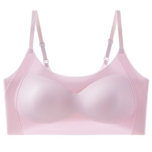 Miiow | Teenage Girls Sports Bra Shockproof Developmental Stage Two Three Phase Seamless Underwear Nylon Fabric Comfortable Vest