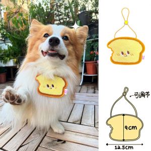 PetitShop Apple Banana Hot Dog Towel Bib Decorative Small Dogs Yorkie Bichon Towel Scarf Four Seasons Universal Triangle