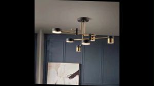 Modern Simple Style LED Chandelier for Livingroom Bedroom Kitchen Black Gold Hanging Pendant Lights