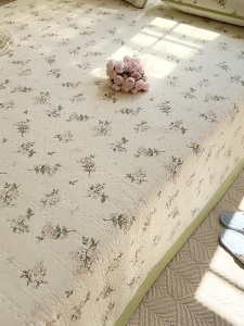 ผ้าปูที่นอน กระโปรงเตียง ผ้าคลุมเตียง 5ฟุต 6ฟุต 7ฟุต ผ้าฝ้ายเส้นด้าย กันข่วนกันฝุ่น ปูเตียง1.5/1.8m Bed Sheets