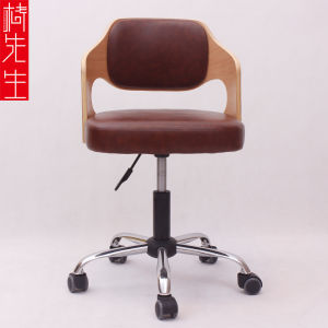 Home Backrest Computer Chair Minimalist Study Office Swivel Chair Student Desk Writing Solid Wood Small Chair
