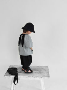 Cute Rabbit Ear Short Sleeve Cotton T-Shirt for Boys And Girls Kids Summer Clothing Pure Cotton Breathable Baby Tops