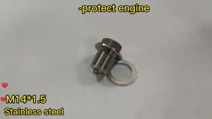M20x1.5 Stainless Steel Neodymium Magnet Drain Plug Oil Drain Screw Fittings