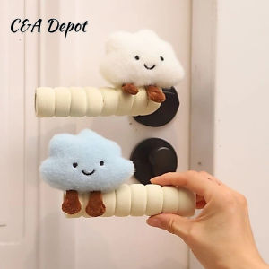 Soft Door Handle Cover Door Knob Protector Anti-collision Anti-static Protective Sleeve Protective Door Handle Protector Handle Sleeve RubberHome Decor 门把防撞垫