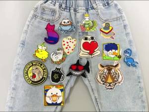 Tiger Embroidered Patches for Clothing Thermoadhesive Patches Cartoon Animals Applique Jeans Jacket Sewing Iron On Patches Badge