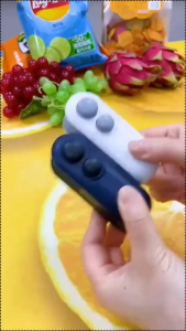 2 In 1 Alat Press Perekat Pengemas Klip Segel Plastik Makanan Snack Hand Sealer Mini USB Rechargeable