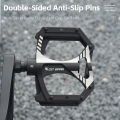WEST BIKING Dual DU Nylon Bike Pedals Anti Slip Sealed Bearings Bicycle Pedal Wear Resistant Wide Platform Cycling Pedals. 