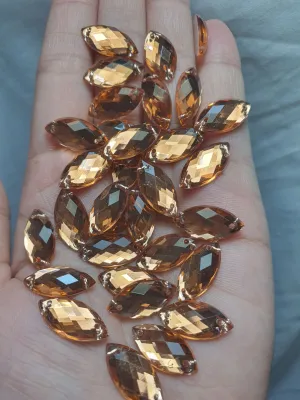 payet sampan ukuran besar 9x18mm payet taiwan isi 100 & 50 bji