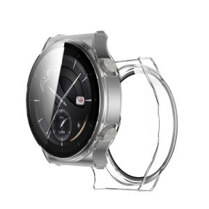 Glass+Case for Huawei Watch GT3 GT 3 Pro 46MM PC Hard Screen Protector Protective Bumper Anti-scratch Tempered Glass Case Cover