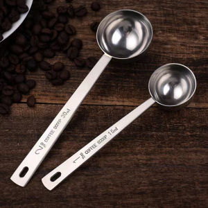 304 Stainless Steel Coffee Bean Spoon Tea Milk Metering Spoon Baking Mini Spoon Fruit Powder Spoon 15ML Quantitative 5 Grams