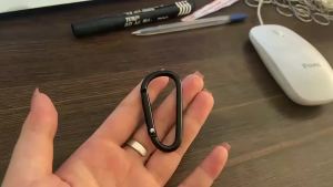 Practical 3pcs/6pcs/10pcs Black Backpack Aluminum Alloy Key Ring Keychain Hanging Buckle Hook Carabiner