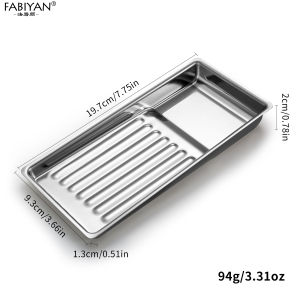 Khay Khử Trùng Móng Tay Bằng Thép Không Gỉ Chống Nhiệt Độ Cao Chống Ăn Mòn Thiết Bị Tấm Hộp Đựng Dụng Cụ Làm Móng Tay