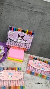 SOS Crayon Putar Fancy 12 Warna Pendek 1011 BTS / Twist Crayon