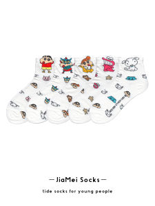 น่ารัก ถุงเท้าสั้นซูเปอร์ฮีโร่แบบไดนามิก ผู้หญิง ถุงเท้าถึงกลางน่อง การ์ตูน ถุงเท้าเกาหลี ถุงเท้ายาวสไตล์สําหรับ ลำลอง สวมใส่