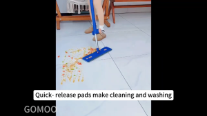 Chenille Microfiber Mop 360° Rotatable Lazy Flat Mop Self-Wringing Hands-Free Wet Dry Floor Cleaning