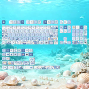 WOMIER 130 + Keys MOA โปรไฟล์กบสีเขียวปุ่มกด PBT ศุลกากร5ด้านตัวครอบปุ่มคีย์บอร์ดย้อมสำหรับเชอร์รี่ Gateron MX สวิตช์แป้นพิมพ์กล