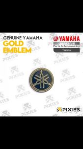 GENUINE YAMAHA WHITE EMBLEM GOLD EMBLEM for MIO SPORTY MIO I 125