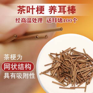 Natural Tea Stem Ear Studs Sleepwear Friendly Ear Piercing Blocking Prevention Invisible Ear Rod Needles for Men And Women