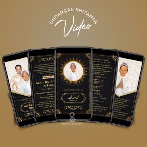 Undangan Digital Khitan dan Aqiqah | Bonus Kartu Ucapan Terima Kasih 100 Pcs | Paket Undangan Digital Murah
