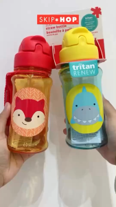 MAK213 BOTOL MINUM SEDOTAN SKIP HOP ZOO STRAW BOTTLE 390 ML/ ZOO STRAW BOOTLE TRITAN RENEW 500ML/ BOTOL MINUM ANAK/ SPARK STYLE STAINLESS STEEL CANTEEN BOTTLE 380ML/ BOTOL KANTIN BAJA TAHAN KARAT