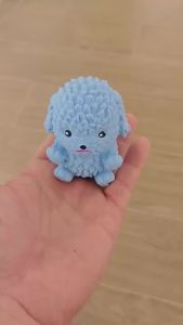 Squishy Cute Teddy Fidget Toy Kawaii Puppy Anti-Anxiety Squeeze Toy Fun Animal Relieve Anxiety Antistress Toy for Friend Gifts